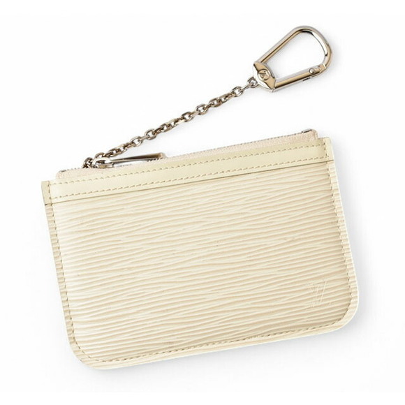 Louis Vuitton Epi Ivory key White Leather coin NM Wallet Pochette - Picture 1 of 8